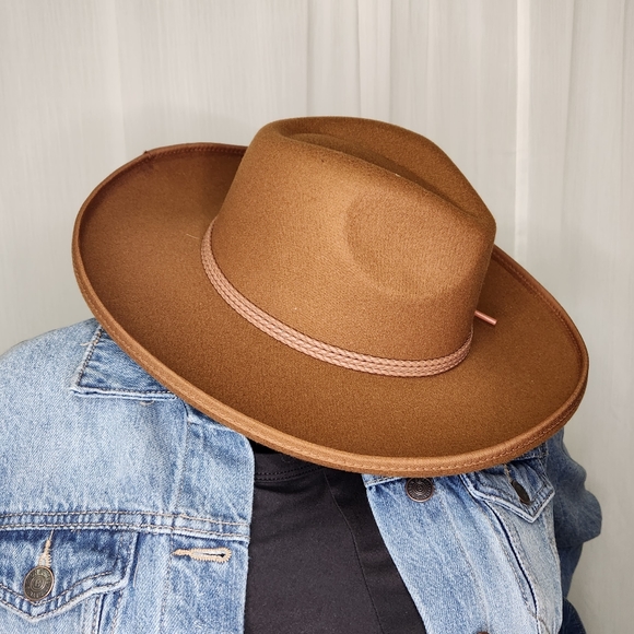 Mocha Brown Hat with Attached Cording Detailing - Picture 10 of 17